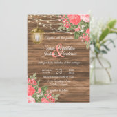 Hout, lantaarns en koraalriet kaart (Staand voorkant)