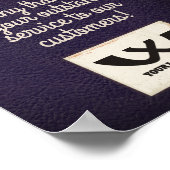 Hout leder medewerker van het maandblad poster (Hoek)