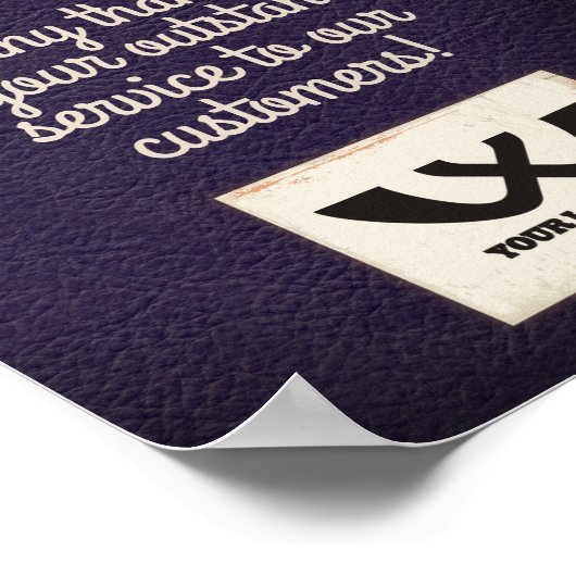 Hout leder medewerker van het maandblad poster (Hoek)