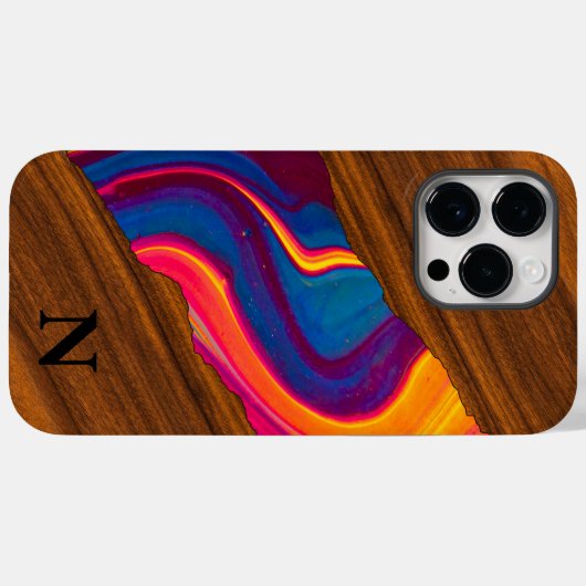 Hout Levendige Kleur Rivier Case-Mate iPhone Case (Achterkant (horizontaal))