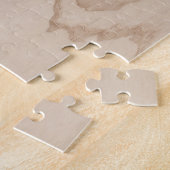 HOUT LICHTE PASTEL MARBLE Rustige Planten Legpuzzel (Zijkant)