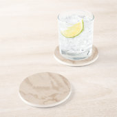 HOUT LICHTE PASTEL MARBLE Rustige Planten Zandsteen Onderzetter (Zijkant)