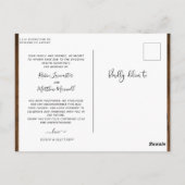 Hout & Lichten, aankondiging van het uitstelhuweli Briefkaart (Achterkant)