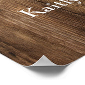 Hout & Lichten Oefenavond Diners Welkomstbord Poster (Hoek)