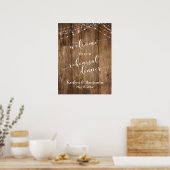 Hout & Lichten Oefenavond Diners Welkomstbord Poster (Keuken)