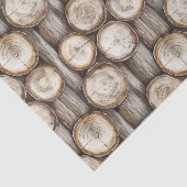Hout Log Cabin Kerstmis Tissuepapier (Detail)