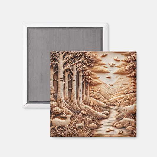 Hout Magneet (Voorkant / Achterkant)