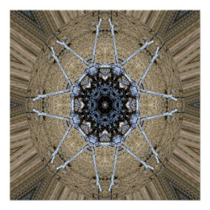 Hout Mandala... Perfect Poster