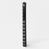 Hout marineblauw zigzag patroon Case-Mate iPhone case (Achterkant/links)