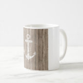 Hout met anker koffiemok (Voorkant rechts)