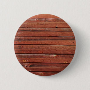 Hout met antiek patina ronde button 5,7 cm
