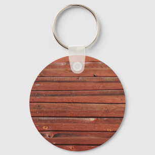 Hout met antiek patina sleutelhanger
