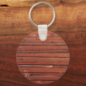 Hout met antiek patina sleutelhanger (Voorkant)