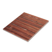 Hout met antiek patina tegeltje (Zijkant)