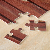 Hout met antieke patina legpuzzel (Zijkant)