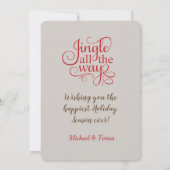 Hout met Bells Photo Template Holiday Kaart (Achterkant)