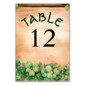 Hout met groene wijnstok Stenen dag Ierse bruiloft Kaart (Voorkant)