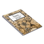 Hout met houten Notitieboek Vision 2020 (Rechterzijde)