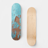Hout met peling Blue Paint Skateboard (Voorkant)