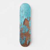 Hout met peling Blue Paint Skateboard (Voorkant)