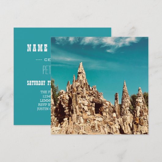 hout met petriet kaart (Voorkant / Achterkant)