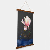 Hout met wandbekleding met waterLily Design Hangend Wandkleed (Gebogen)