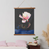 Hout met wandbekleding met waterLily Design Hangend Wandkleed (Slaapkamer)