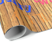 Hout Naam Collage 🎁 Verbazingwekkende Word Cloud  Cadeaupapier (Rol Hoek)