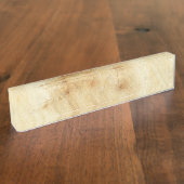 hout naambordje (Zijkant)