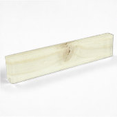 hout naambordje