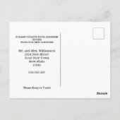 Hout New Home Sweet Home|Moving Announding Briefkaart (Achterkant)