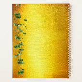 Hout nimf fee meisje goud helder bos bloemen planner (Achterkant)