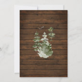 Hout Oh wat leuk! Kerst Bloemen Vakantie Winter Kaart (Achterkant)