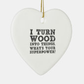 Hout omzetten in dingen keramisch ornament (Rechts)