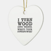 Hout omzetten in dingen keramisch ornament (Links)