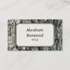 Hout Oude Bark Aangepast botanisch  Visitekaartje