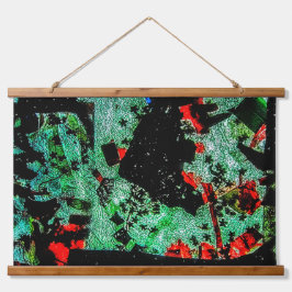 Hout Overdekte Wandtapijt gerecycleerde plastic fo Hangend Wandkleed