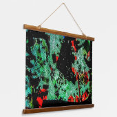 Hout Overdekte Wandtapijt gerecycleerde plastic fo Hangend Wandkleed (Gebogen)