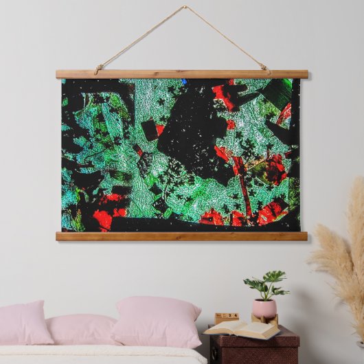 Hout Overdekte Wandtapijt gerecycleerde plastic fo Hangend Wandkleed (Slaapkamer)
