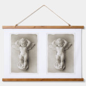 Hout Overgoten Wandtapijt Engelen Hangend Wandkleed (Voorkant)