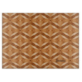 Hout Patroon Kunst - Grote Moderne Stijl Snijplank (Voorkant)