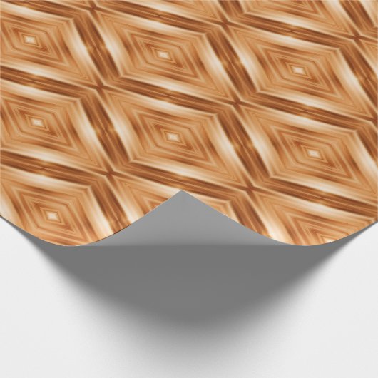 Hout Patroon Kunst - Moderne stijl Cadeaupapier (Hoek)