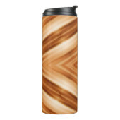 Hout Patroon Kunst - Moderne stijl Thermosbeker (Gedraaid links)
