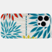 Hout Pattern Chrysanthemum Floral Personalized Case-Mate iPhone Case (Achterkant (horizontaal))