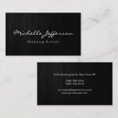 Hout Pattern Makeup Artist Script Visitekaartje (Voorkant / Achterkant)