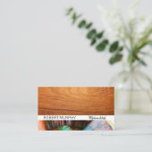 Hout | Penselen verven Visitekaartje (Staand voorkant)