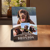 Hout Pet Memorial 4 Afbeelding Collage Fotoplaat