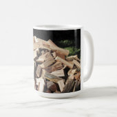 Hout Pile buiten Koffiemok (Voorkant rechts)