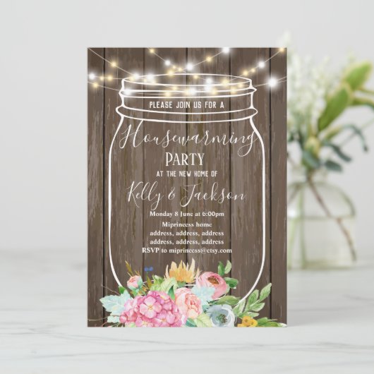 hout, pot, huispartij kaart (Staand voorkant)