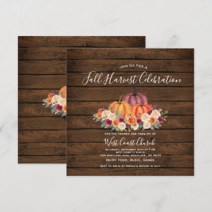 Hout Pumpkin Herfst Harvest Party Herfst Community Kaart